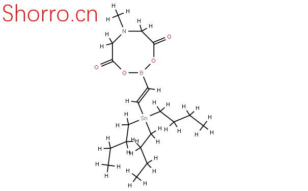 反式-2-(三丁基錫)乙烯基硼酸甲基亞氨基二酯結構式圖片|1237789-30-8結構式圖片