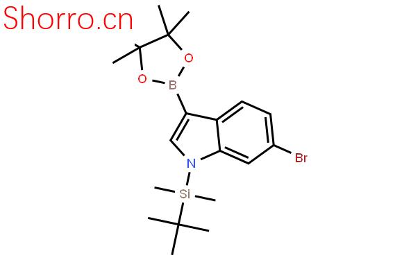 1256358-99-2_6-溴-1-(叔丁基二甲基錫)吲哚-3-硼酸頻那醇酯